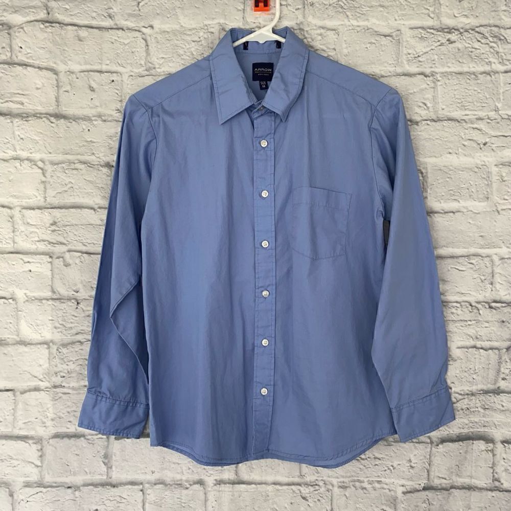 Arrow button down dress shirt boys sz 14